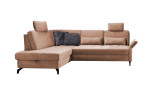 Komfort-Ecksofa Westminster, in der Farbausführung Kupfer