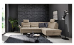 Komfort-Ecksofa Westminster, in der Farbausführung Taupe in einem Raum stehend