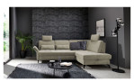 Komfort-Ecksofa Westminster, in der Farbausführung Nature, in einem Raum stehend
