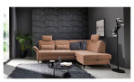 Basis-Ecksofa Westminister in der Farbe Kupfer in einem Raum stehend