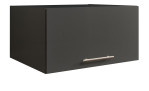 Aufsatzschrank Laundry in Anthrazit mit einem Griff in Chrom matt