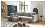 Wohnlandschaft LIV'IN Maradero mit Bezug in der Farbe "Grey", Milieuansicht