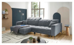 Wohnlandschaft LIV'IN Maradero mit Bezug in der Farbe "Denim", Milieuansicht