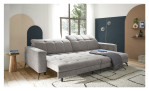 Wohnlandschaft LIV'IN Maradero mit Bezug in der Farbe "Grey", Milieuansicht mit Funktion