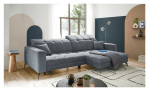 Wohnlandschaft LIV'IN Maradero mit Bezug in der Farbe "Denim", Milieuansicht