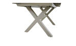 Gartentisch ausziehbar von Siena Garden in seidengrau / washed grey, Detailansicht