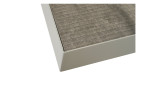 Gartentisch ausziehbar von Siena Garden in seidengrau / washed grey, Detailansicht