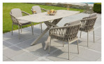 Gartenstuhl Cliff von LC Garden in Taupe mit Rope, Ansicht im Milieu