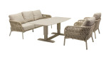 Gartensessel Camino von LC Garden in Beige-Taupe, Ansicht mit weiteren Möbeln