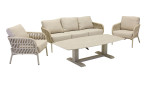 Gartensessel Camino von LC Garden in Beige-Taupe, Ansicht mit weiteren Möbeln