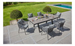 Gartenstuhl Sunrepo mit Rope-Geflecht und Aluminium-Gestell in Anthrazit, Milieu