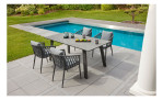 Gartenstuhl Sunrepo mit Rope-Geflecht und Aluminium-Gestell in Anthrazit, Milieu