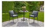 Gartenstuhl Sunrepo mit Rope-Geflecht und Aluminium-Gestell in Anthrazit, Milieu