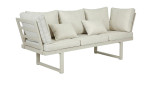 Gartensofa Bondino II Taupe, inkl. Sitz- und Rückenkissen