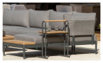 Gartensofa Topaz in grau/magnesiumgrau, Gestell aus Aluminium, Ansicht im Milieu