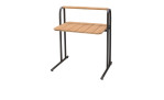 Beistelltisch Topaz aus Teakholz und Aluminium, tragbar