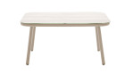 Garten-Set Cuxhaven in beige, bestehend aus Sofa, 2 Sessel und Couchtisch, Ansicht Tisch