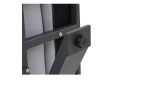 Gartensessel Ravenna in grau mit Gestell aus Aluminium Anthrazit, Detailansicht