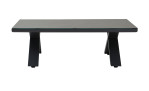 Gartentisch Ravenna, Platte: 3D-gedrucktes Glas, Gestell Aluminium