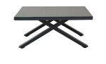 Gartentisch Ravenna, Platte: 3D-gedrucktes Glas, Gestell Aluminium