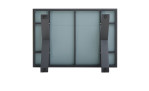 Gartentisch Ravenna, Platte: 3D-gedrucktes Glas, Gestell Aluminium, Ansicht von unten