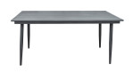 Gartensets Este in Grau und Anthrazit, Gestell Aluminium, Ansicht Tisch
