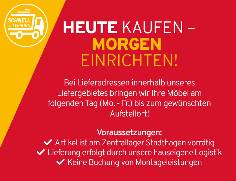 Möbel-Schnelllieferung